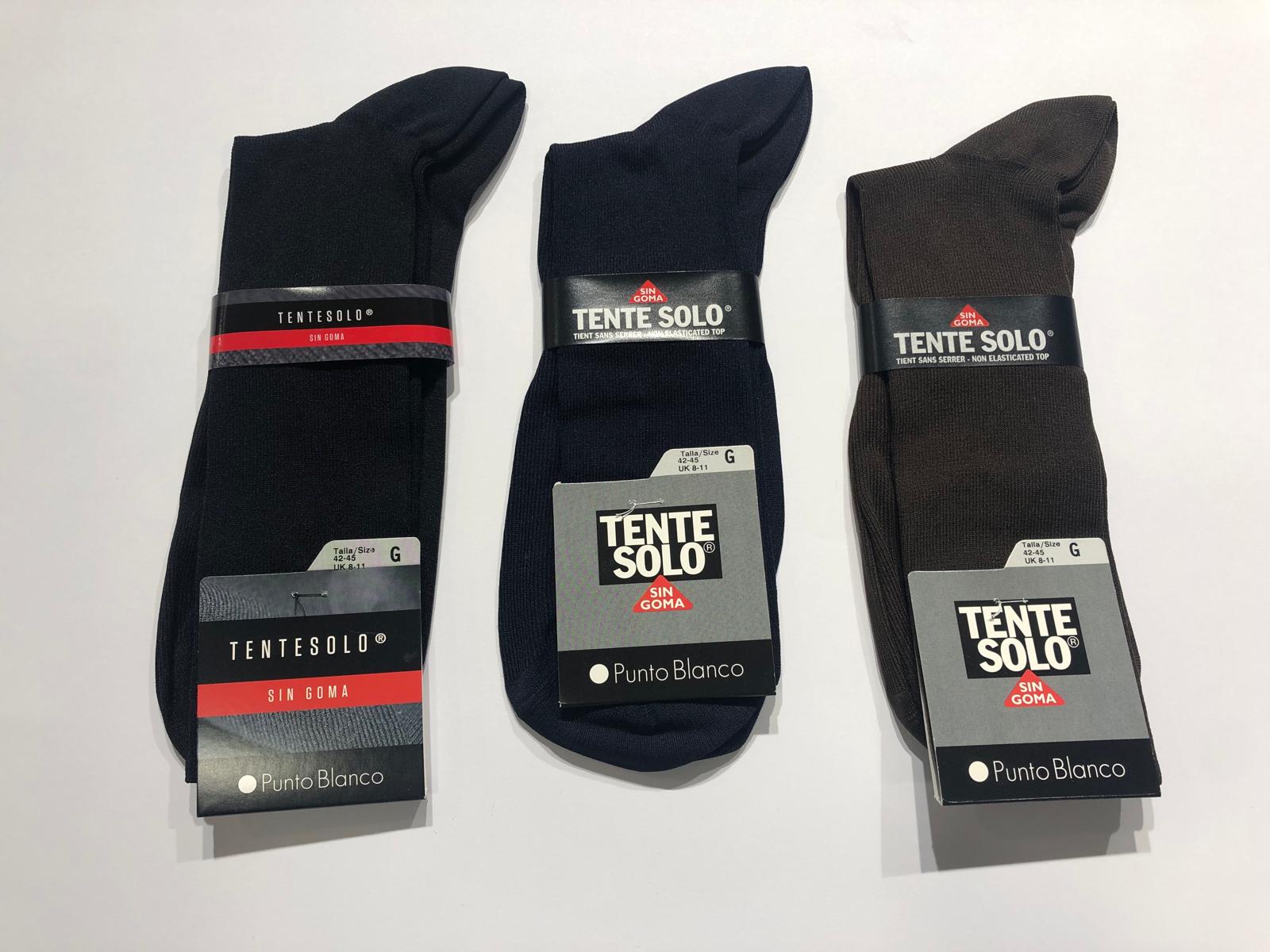 Calcetines Tentesolo Punto Blanco 13610-10