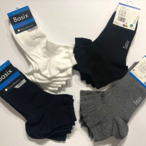 3 Packs de 3 Pares de Calcetines Basix - Punto Blanco